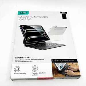 ESR iPad Air 13” Keyboard Case Trackpad Magnetic Rebound 360 Black
